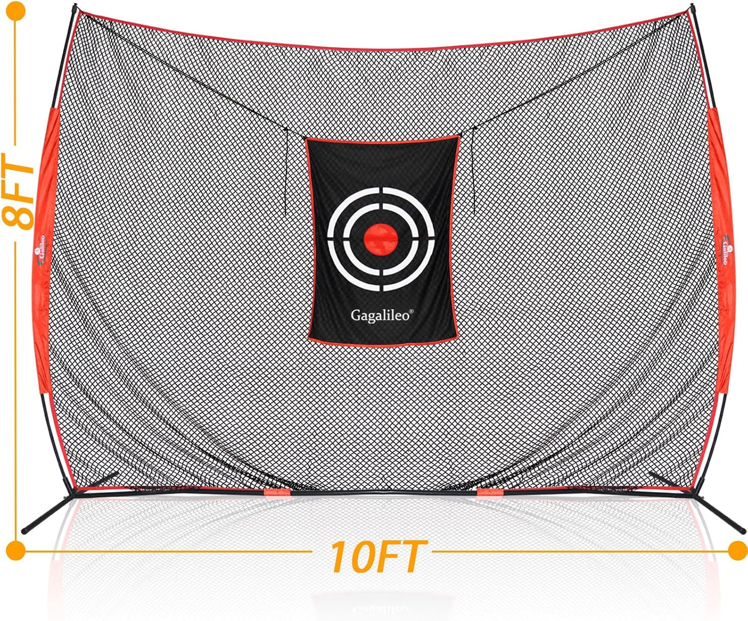 Gagalielo Golf Hitting Net with Target：Professional Heavy Duty Practice Net for Driver Swing Training Backyard Garage