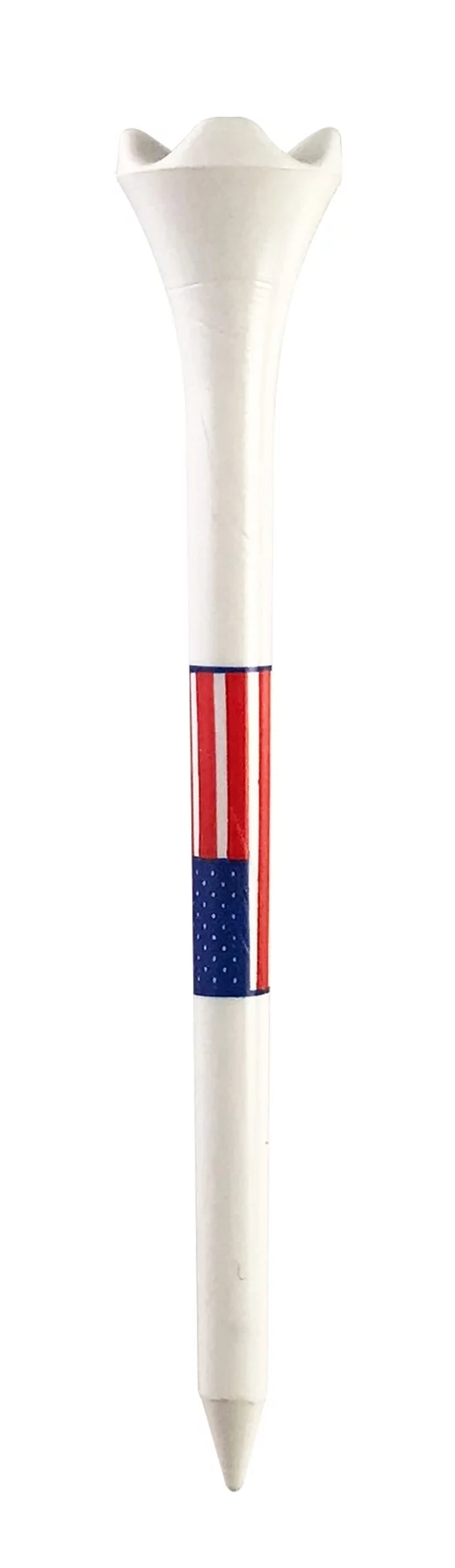 Pride Performance Flag Plastic Golf Tees – Low-Resistance Head, 3.25" Durable Plastic for Golfing, Enhanced Stability, 25 Count