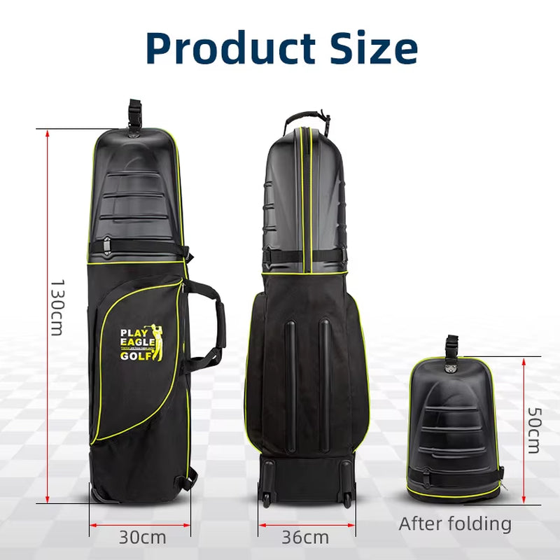 Golf Travel Bag with Wheels Folding Hard Top Golf Airplane Cover Golf Aviation Hardcase Golf Bag Golf Supplies YKB01